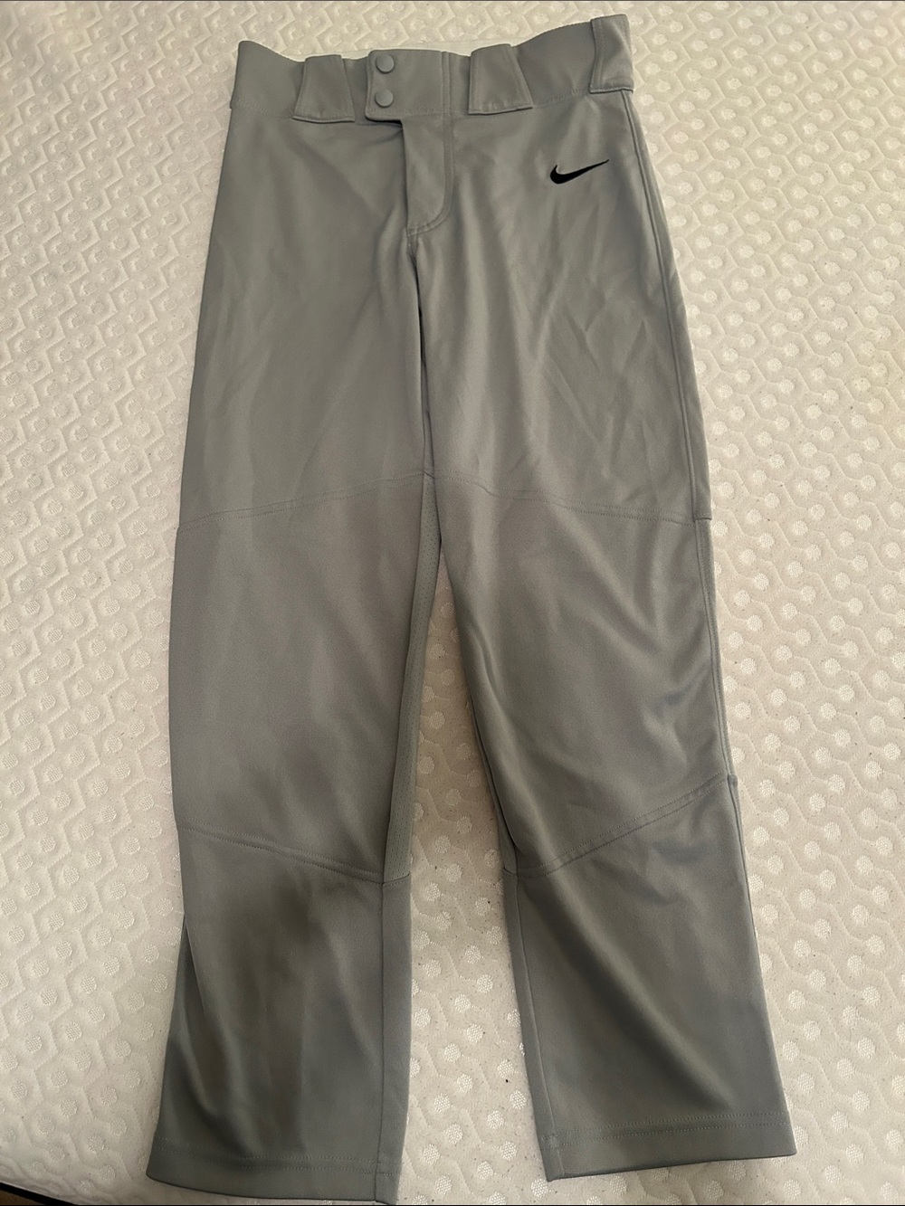 Nike Gray Baseball Pants with Black Swoosh